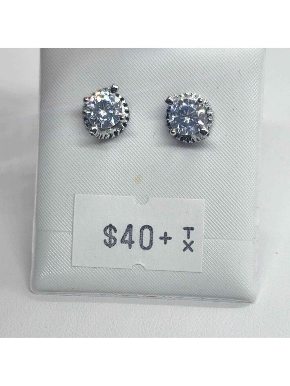 NEW Sterling Silver 925 Elegant Earrings With CZ Stones
